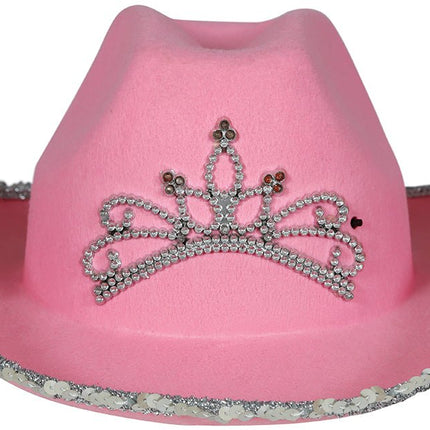 Cowboy Hoed Roze Kind - Partywinkel - 8434077135822
