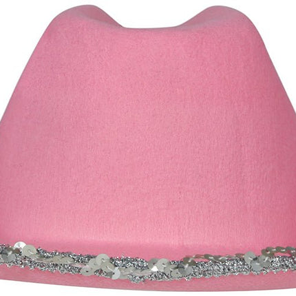 Cowboy Hoed Roze Kind - Partywinkel - 8434077135822