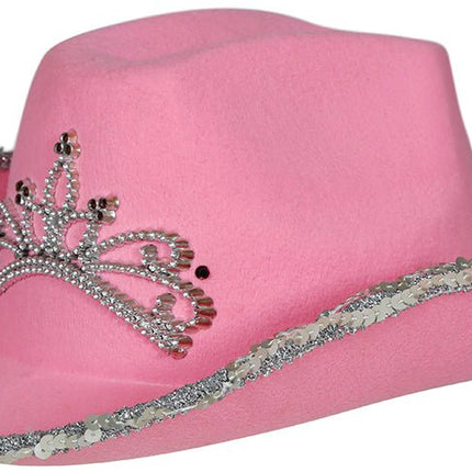 Cowboy Hoed Roze Kind - Partywinkel - 8434077135822