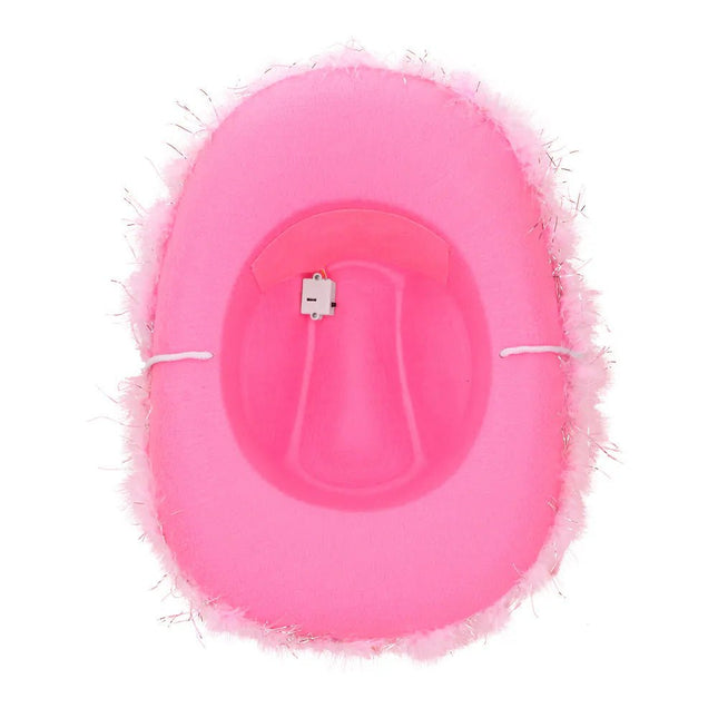 Cowboy Hoed Roze Led van Boland koop je bij Partywinkel