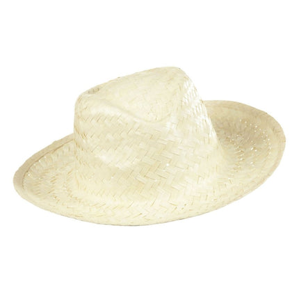 Cowboy Hoed Wit Stro van Widmann koop je bij Partywinkel
