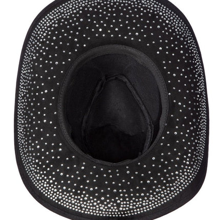 Cowboy Hoed Zwart Strass van Wilbers & Wilbers koop je bij Partywinkel