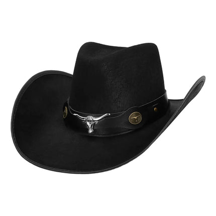 Cowboy Hoed Zwart Wyatt Groot van Boland koop je bij Partywinkel