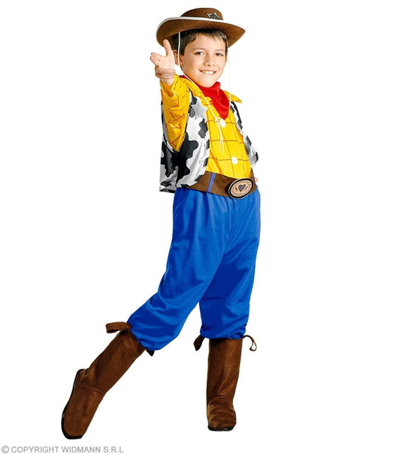Cowboy Kostuum Blauw Geel Jongen - Partywinkel - 8003558383351