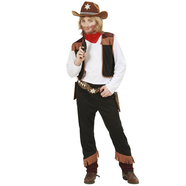 Cowboy Kostuum Kind 4 delig - Partywinkel - 8003558025961