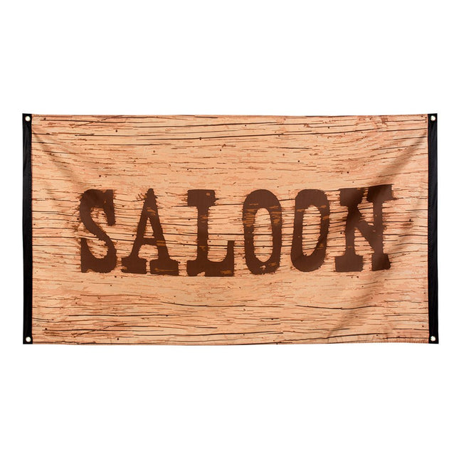 Cowboy Vlag Saloon 1,5m van Boland koop je bij Partywinkel