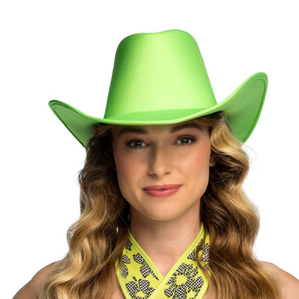 Cowboyhoed Blaze – Neongroen UV van Boland koop je bij Partywinkel