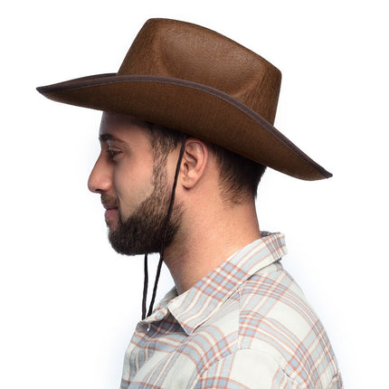 Cowboyhoed Bruin - Partywinkel - 8712026040978