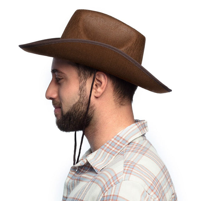 Cowboyhoed Bruin - Partywinkel - 8712026040978