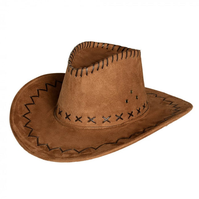 Cowboyhoed Leatherlook - Partywinkel - 8712026012685
