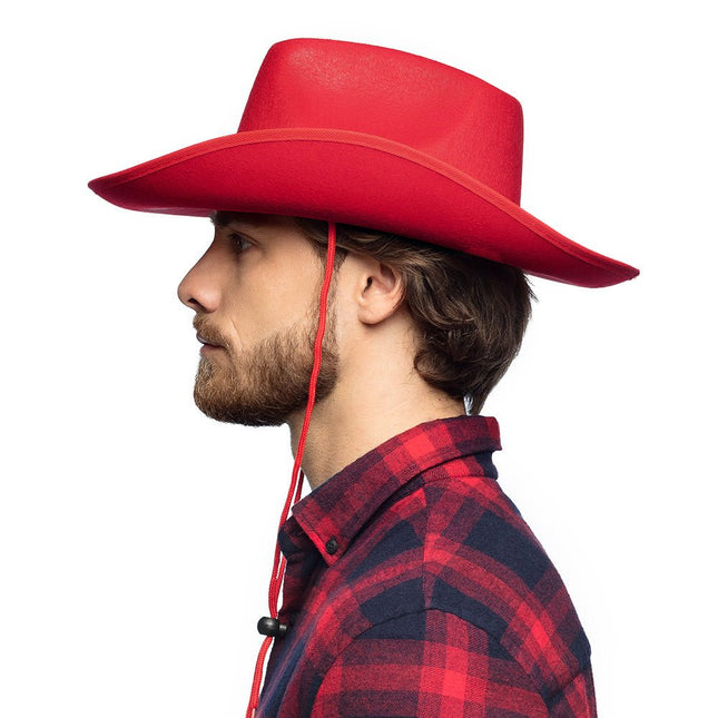 Cowboyhoed Rood - Partywinkel - 8712026040756
