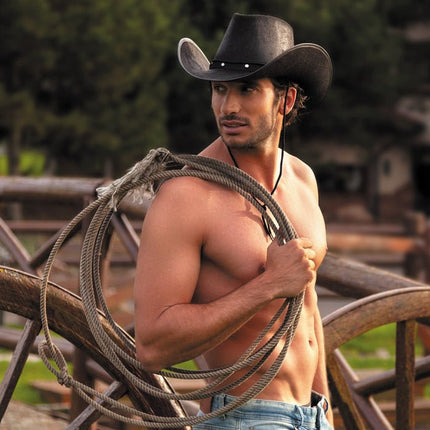 Cowboyhoed Zwart 45cm van Boland koop je bij Partywinkel