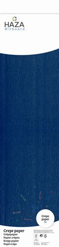 Crepe papier marine (250x50cm) van Haza Witbaard koop je bij Partywinkel