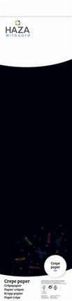 Krepppapier schwarz (FSC, 250x50cm)