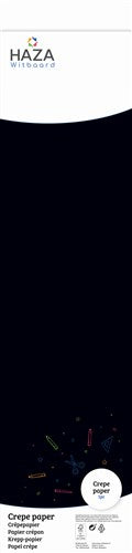 Krepppapier schwarz (FSC, 250x50cm)