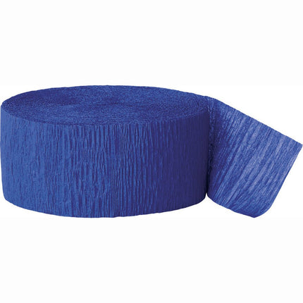 Crepe Slinger Donkerblauw 24m van Unique koop je bij Partywinkel