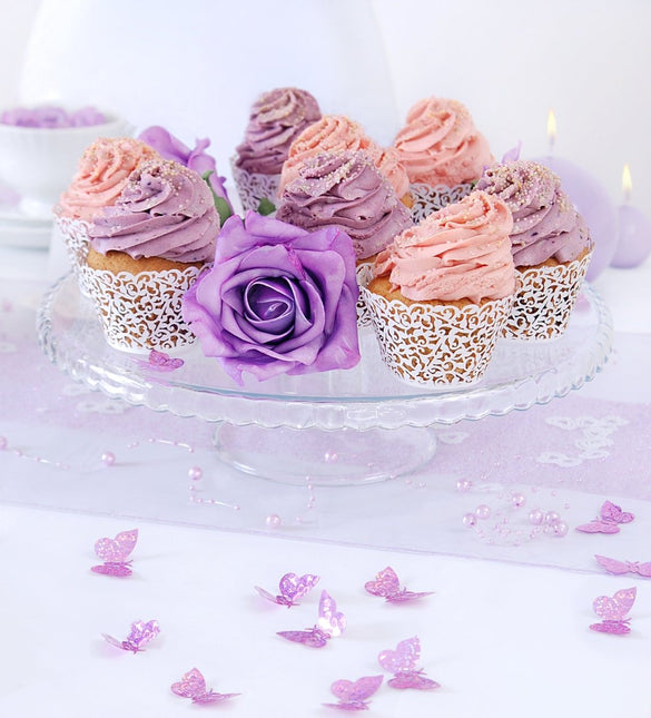 Cupcake Vormpjes Wit 8,5cm 10st van Partydeco koop je bij Partywinkel