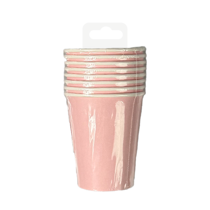 Hellrosa Becher 7cm 8Stk