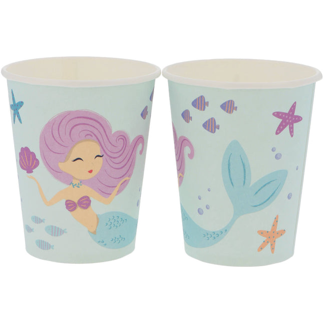 Meerjungfrau Becher 250ml 8Stk