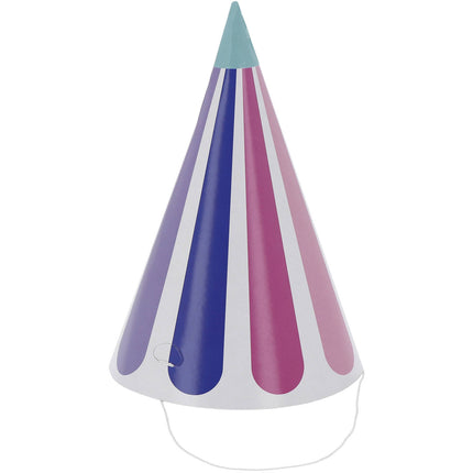 Bunte Partyhüte 16cm 6Stück