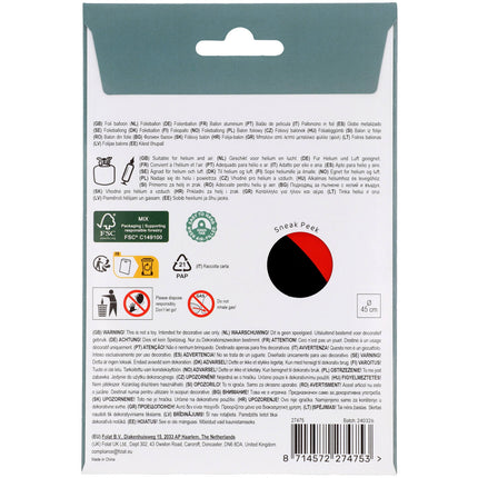 Pirat Helium Ballon Leer 45cm