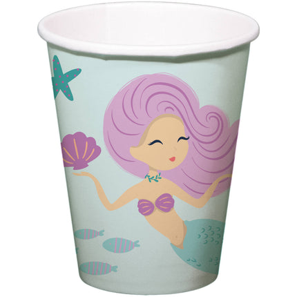Meerjungfrau Becher 250ml 8Stk