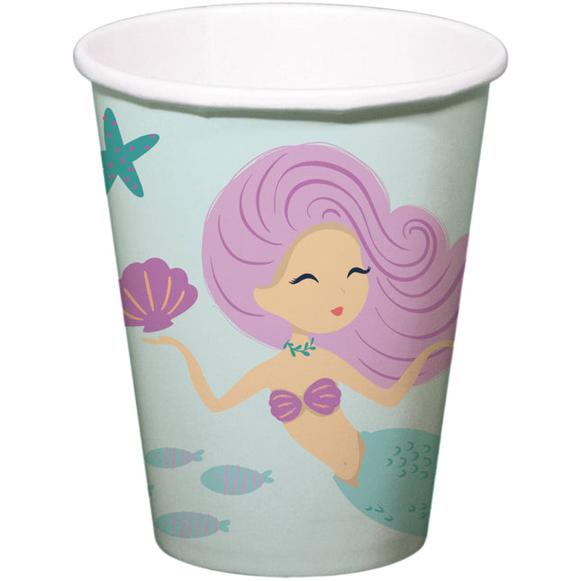 Meerjungfrau Becher 250ml 8Stk
