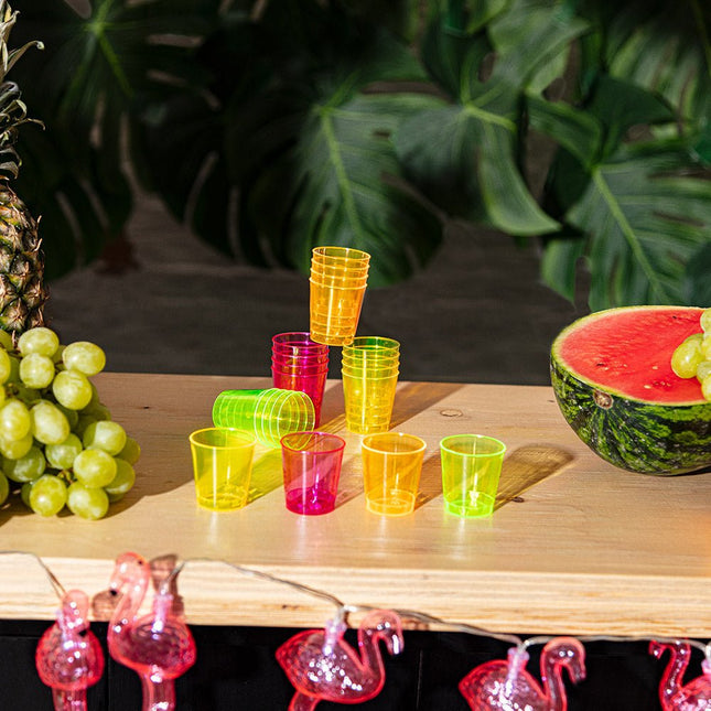 Decoratie Palmbladeren 33cm 4st van Boland koop je bij Partywinkel