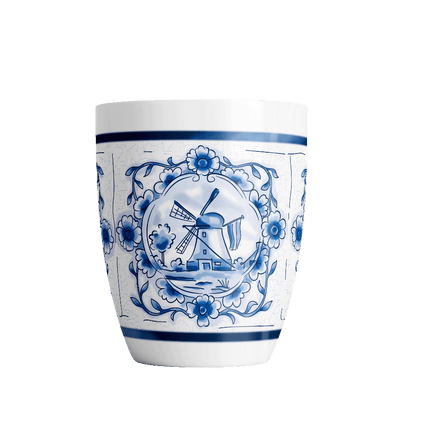Delfts blauwe mok - Gekkenhuis van Paper Dreams koop je bij Partywinkel