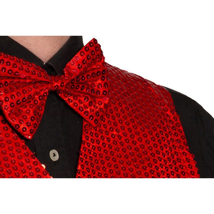 Strickjacke + Schleife Rot