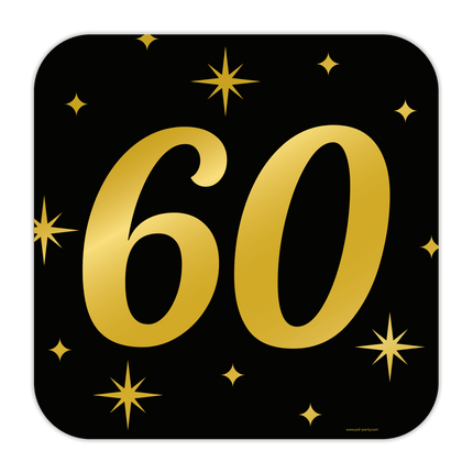 Deurbord 60 Jaar 50cm van Paper Dreams koop je bij Partywinkel