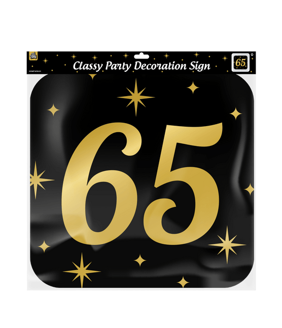 Deurbord 65 Jaar 50cm van Paper Dreams koop je bij Partywinkel