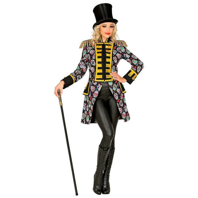 Dia De Los Muertos Jas Dames Neon van Widmann koop je bij Partywinkel