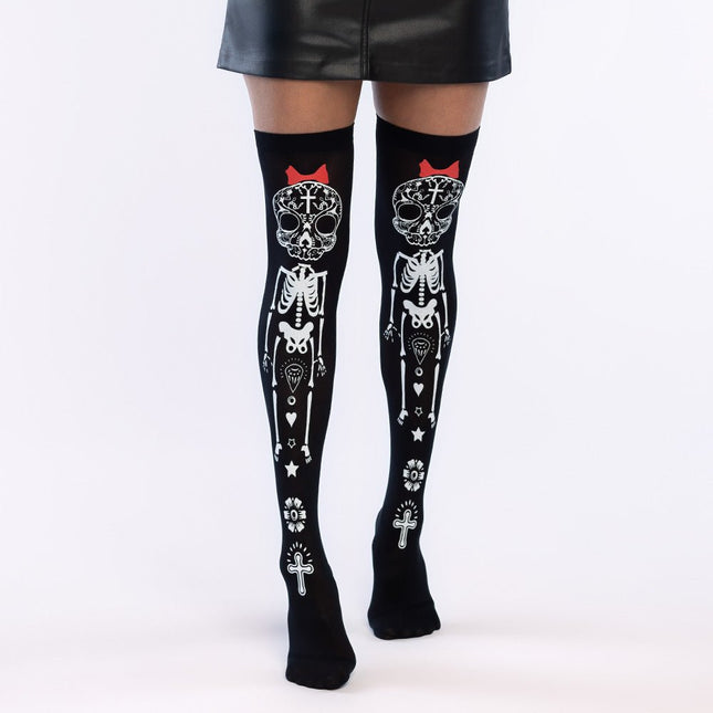 Dia De Los Muertos Kousen Skelet van Boland koop je bij Partywinkel