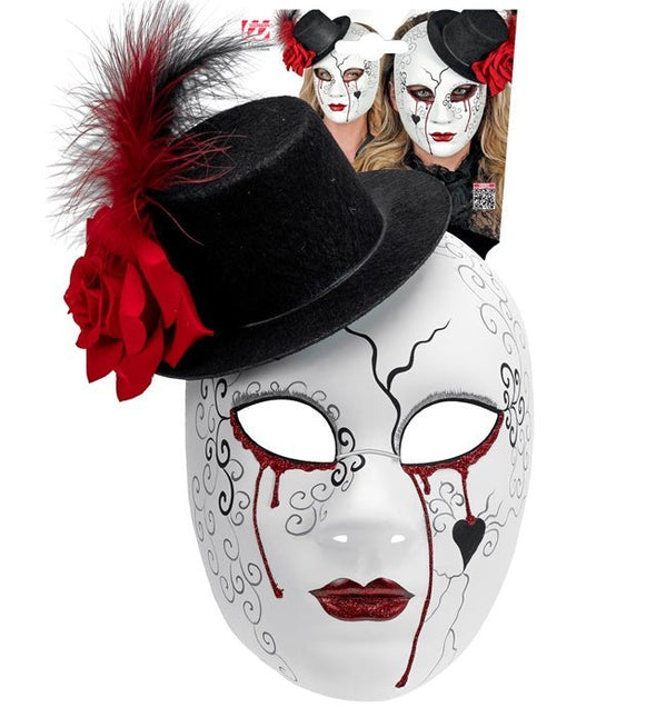 Dia De Los Muertos Masker Met Hoed van Widmann koop je bij Partywinkel