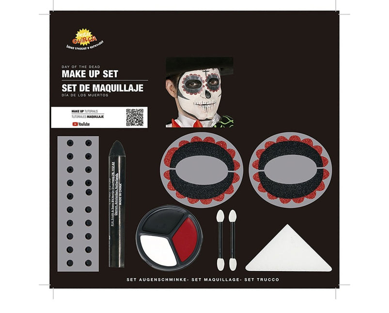 Dia De Los Muertos Schminkset 8 delig van Fiestas Guirca koop je bij Partywinkel