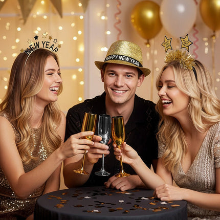 Diadeem Shine 'Happy new year' van Boland koop je bij Partywinkel