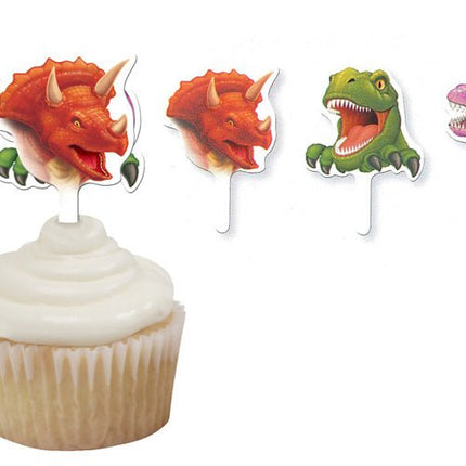 Dino Cocktailprikkers 6,4cm 12st van Creative Converting koop je bij Partywinkel