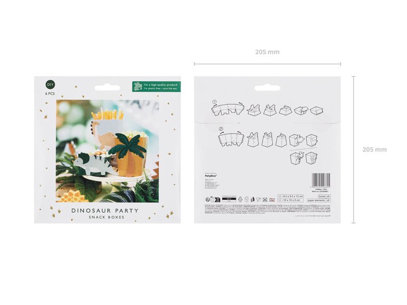 Dino Snackbakje 6st van Partydeco koop je bij Partywinkel