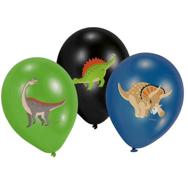 Dinosaurus Ballonnen 27,5cm 6st van Riethmueller koop je bij Partywinkel
