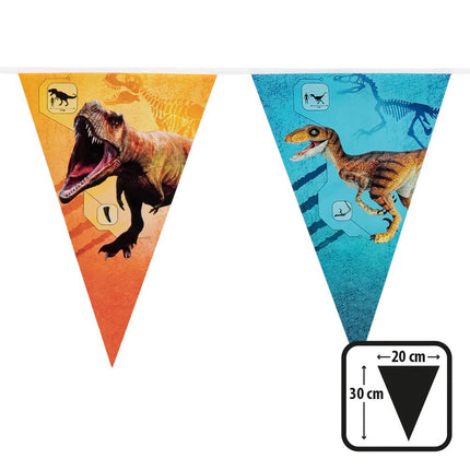 Dinosaurus Slinger Gekleurd 6m - Partywinkel - 8712026506009