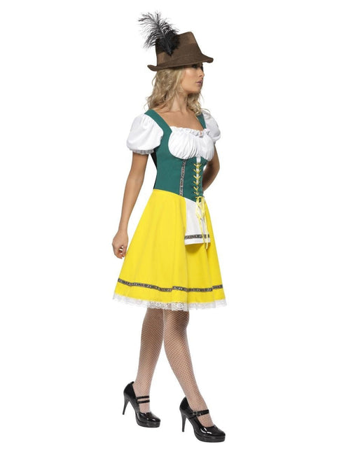 Dirndl Jurk Oktoberfest Geel van Smiffys koop je bij Partywinkel