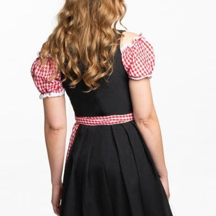 Dirndl Jurk Oktoberfest Geruit Rood van PartyXclusive koop je bij Partywinkel