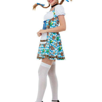 Dirndl Jurk Oktoberfest Pretzels van Smiffys koop je bij Partywinkel