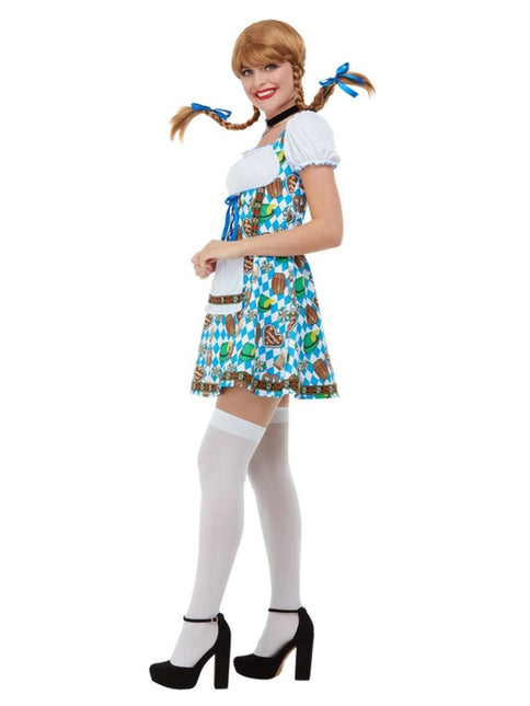 Dirndl Jurk Oktoberfest Pretzels van Smiffys koop je bij Partywinkel