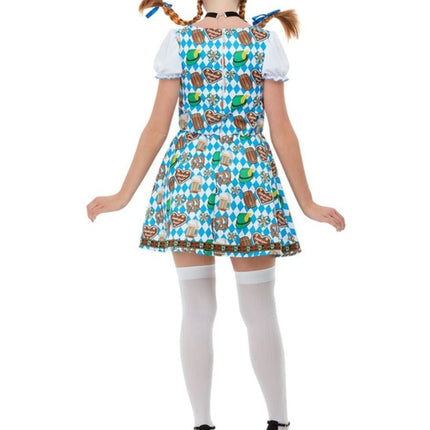 Dirndl Jurk Oktoberfest Pretzels van Smiffys koop je bij Partywinkel