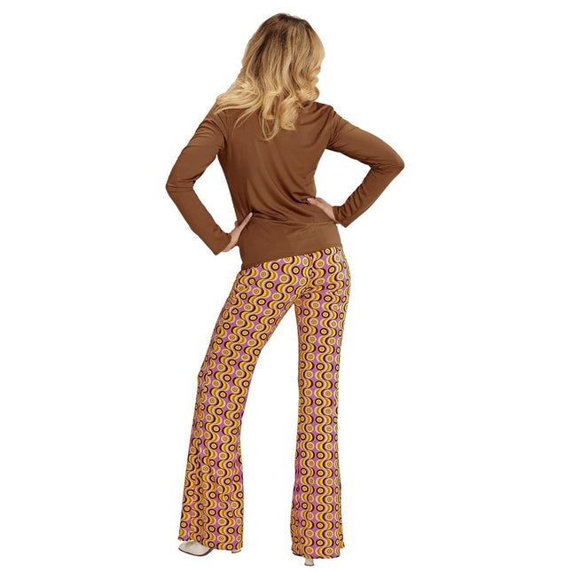 Disco 70S Blouse Bruin Dames van Widmann koop je bij Partywinkel