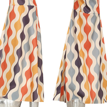 Disco 70S Jumpsuit Gekleurd Dames van Fiestas Guirca koop je bij Partywinkel