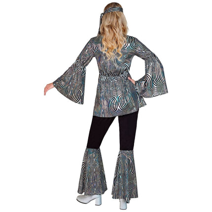 Disco 70S Kostuum Zilver Dames van Widmann koop je bij Partywinkel