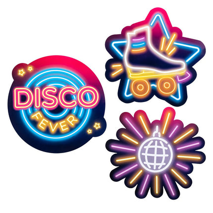 Disco Decoratie set 3 delig van Boland koop je bij Partywinkel